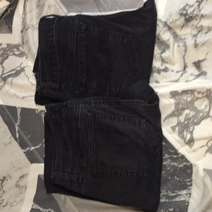 Two pairs of black jeans